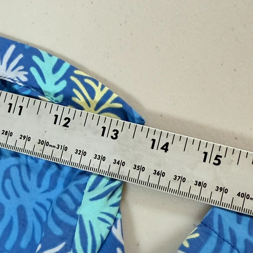 Tommy Bahama Relax Swim Trunks Mens XXL Blue Coral Tropical AOP Beach Resortwear